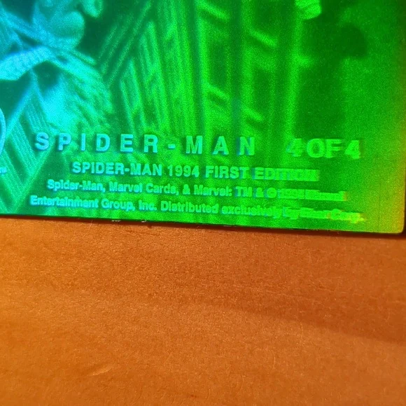 1994 MARVEL HOLOGRAPHIC SPIDERMAN CARD